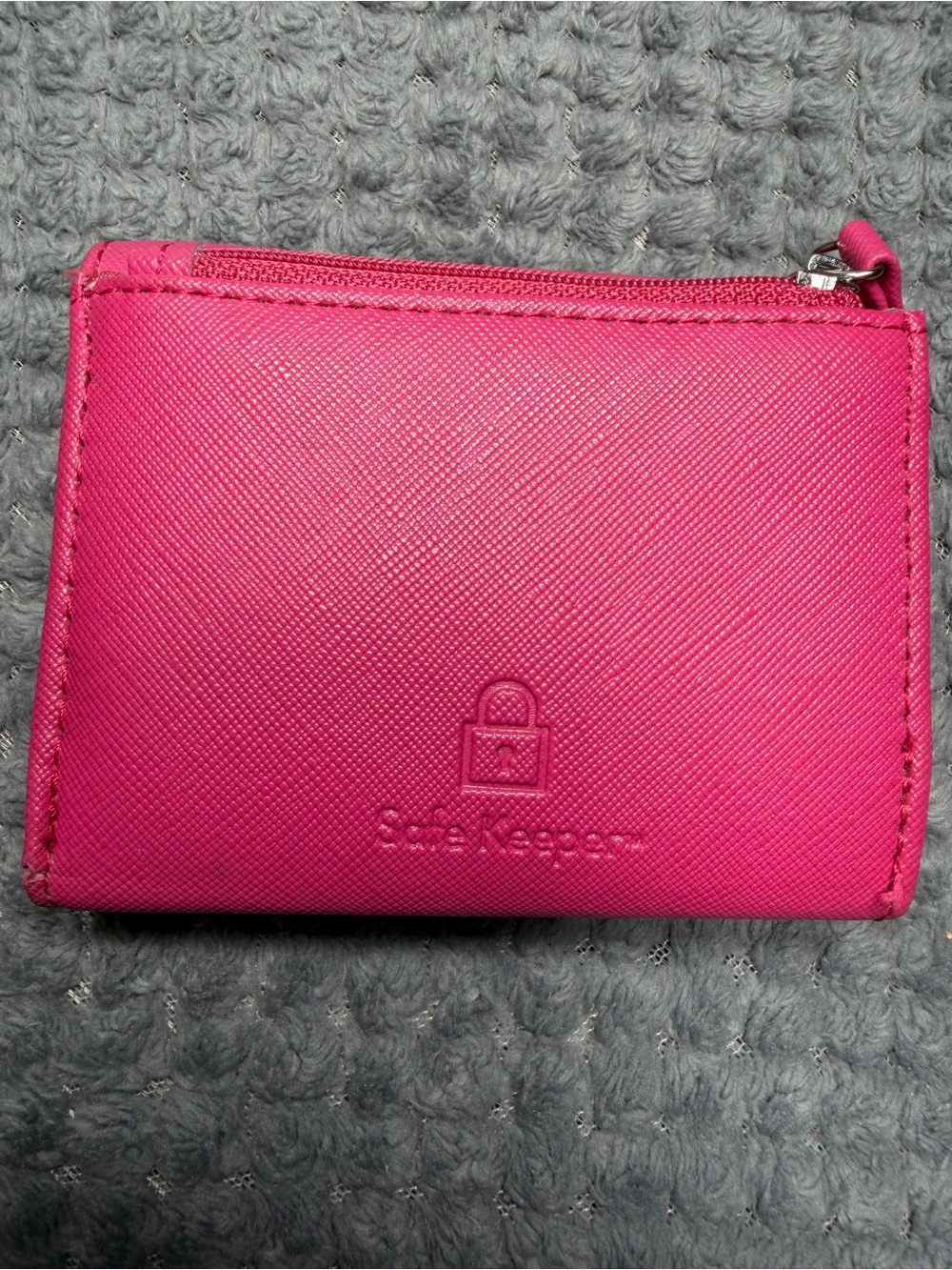 State Keeper Hot Pink Zip Wallet